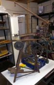 A vintage Hobbys treadle fret saw COLLECT ONLY