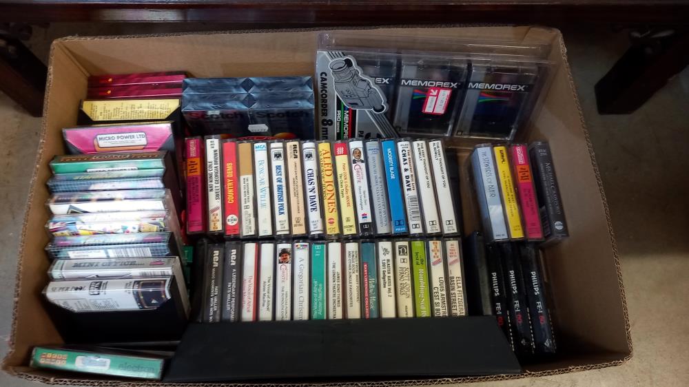 A box of music cassette tapes, box of PC cd games, quantity of cd's etc - Image 5 of 5