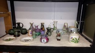 A good lot of pottery including Scottish examples