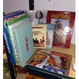 A selection of hardback books on American Indians