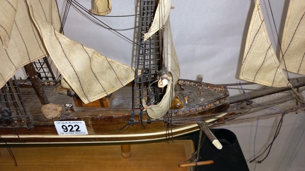 A model of a clipper ship 'Young America' Launched in 1853 COLLECT ONLY - Image 3 of 6