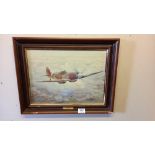A framed print by J H Evans - 'Mission accomplished' ' COLLECT ONLY