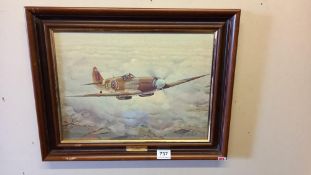 A framed print by J H Evans - 'Mission accomplished' ' COLLECT ONLY