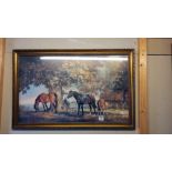 A large print 'horses scene' COLLECT ONLY