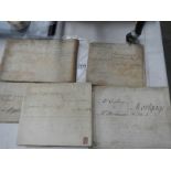 A quantity of 18th century mortgages/indentures etc., post 1750.