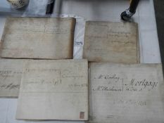 A quantity of 18th century mortgages/indentures etc., post 1750.