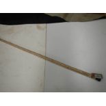 A 19th century walking stick made from shark vertebrae.