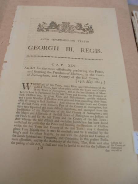 A collection of parliamentary and legal bill including late 17th and early 18th century examples. - Image 2 of 7