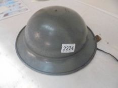 A WWII Navy helmet.