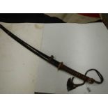 An early Japanese Samurai sword with shagreen hilt, COLLECT ONLY.