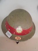 An NFS WWII helmet.