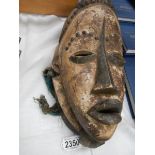An African tribal funeral mask.
