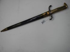 A Simson & Co., SOHL bayonet stamped P.R.8 4618 with scabbard, blade length .