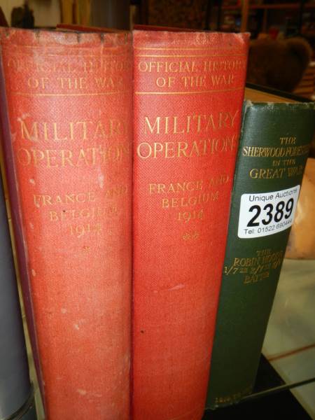 Two books on military operations and The Sherwood Foresters in the Great war. - Image 2 of 3