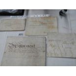 A quantity of 18th century leases/indentures etc., post 1750.