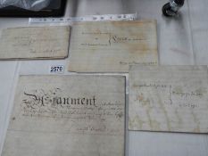 A quantity of 18th century leases/indentures etc., post 1750.