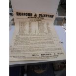 An 1845 Rufford & Ollerton Associations conviction of offenders sheet.