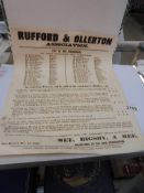 An 1845 Rufford & Ollerton Associations conviction of offenders sheet.