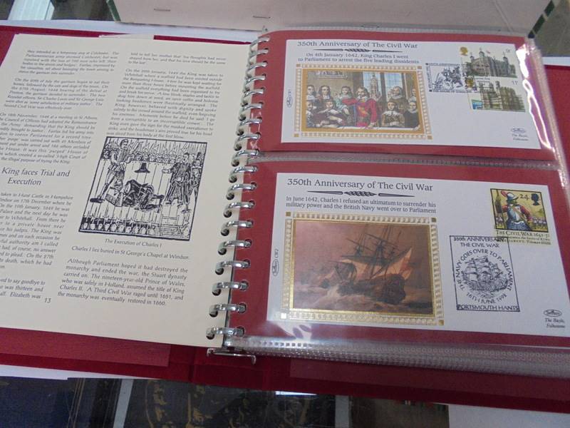 A first day cover album for the 350th anniversary of the Civil War. - Image 4 of 17