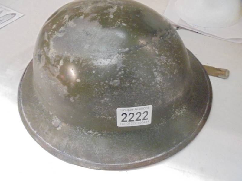 A WWII cavalry helmet.