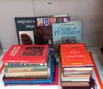 A quantity of books on crime and punishment including Hangmen of England, Police of the world etc