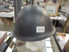 A WWII Japanese helmet.