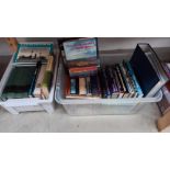 2 boxes of books about Naval ships and boats etc