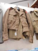 Royal Lincolnshire East Anglia 49 Div blouse 1949 patt, size 5, RAf Choidey 1954, 1949 patt trousers