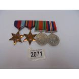 Two WW2 medals and two WW2 stars.