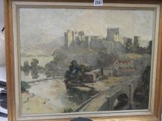 An original oil on board painting by William Benner 1884-1964, Nottingham