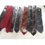Eight good military related neck ties.