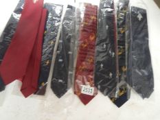 Eight good military related neck ties.