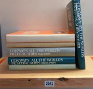 Conway's all the worlds fighting ships 1860 - 1982 (6 books)