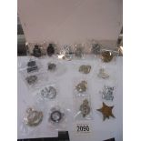 A mixed lot of police related badges.