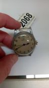 A military WW2 Omega wrist watch, (no strap) in working order.