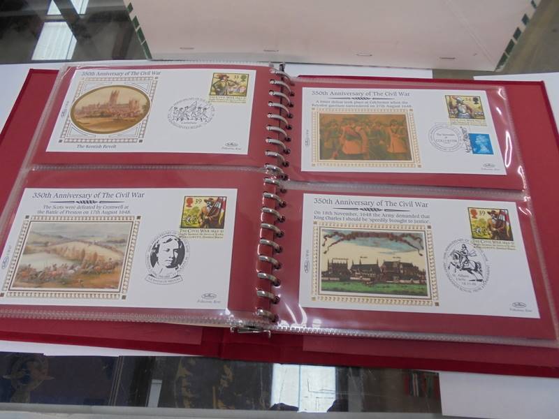 A first day cover album for the 350th anniversary of the Civil War. - Image 16 of 17
