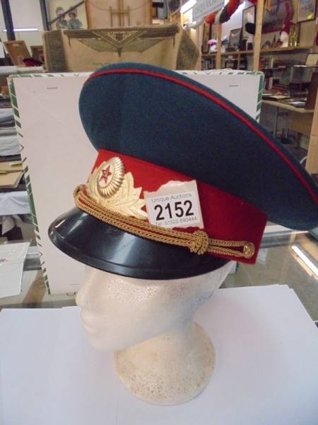 A Russian officers cap.