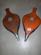 Two sets of early 20th century bellows.