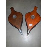 Two sets of early 20th century bellows.