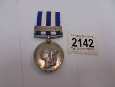 A Victoria Egypt medal for 2509 Pte J McNanney, 2/R J:FLS RS