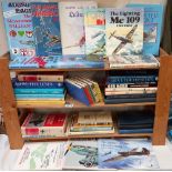 A good selection of reference books on military aircraft including military airfields of 1939/45