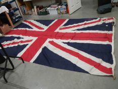 A large Union Jack flag, 350 x 200 cm.