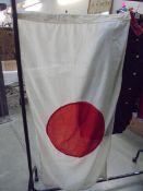 A vintage Japanese flag.