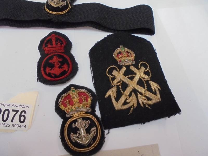 Hooks and cap badges supposedly belonging to Brian Gandy, 2 years service, 1952-1954 or 1953-1955. - Image 3 of 4