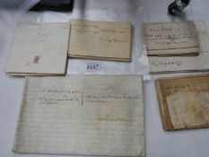 A quantity of 18th century documents.