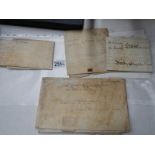 A quantity of 18th century documents including lease Christopher Champion County of Lincoln,