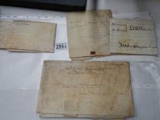 A quantity of 18th century documents including lease Christopher Champion County of Lincoln,