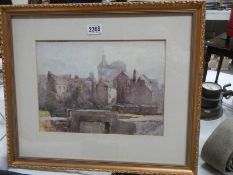 An original watercolour of The Old Basford pre 1957 by William Benner 1884-1964, Nottingham