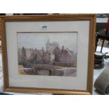 An original watercolour of The Old Basford pre 1957 by William Benner 1884-1964, Nottingham