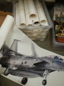 Twenty four large RAF and aircraft prints.